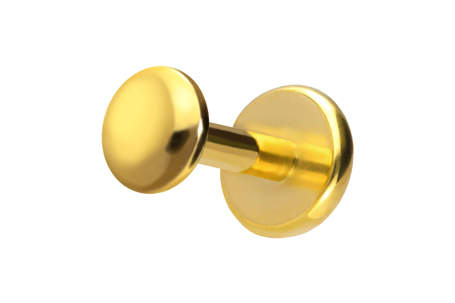 Titan Labret Piercing mit Push Fit DISC
